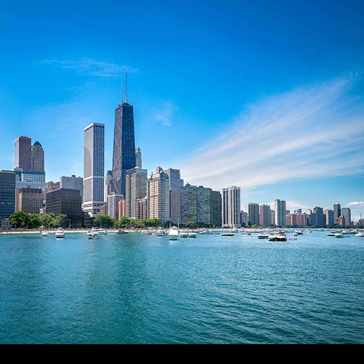 Chicago, Illinois, USA背卡