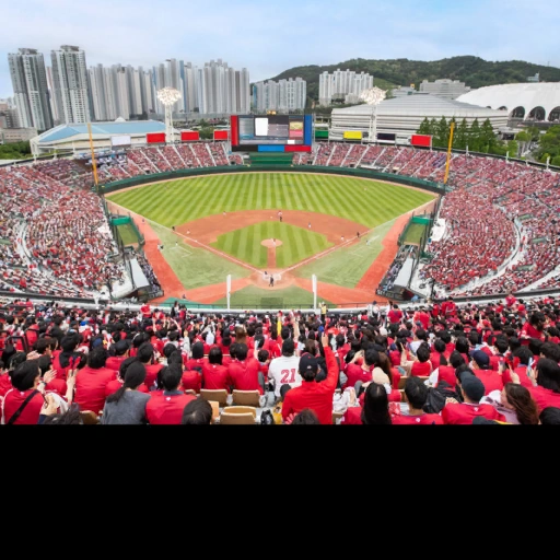 Sajik Baseball Stadium, Busan, South Korea背卡