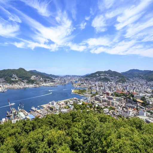 Nagasaki, Kyushu, Japan背卡